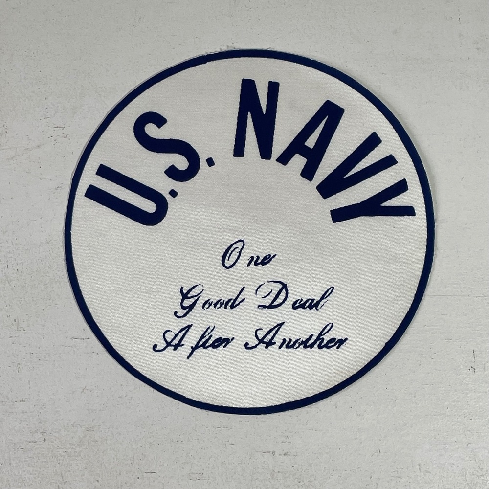Vintage US Navy Patch One Good Deal After Another Sally's Lettering Shop 6 Inch